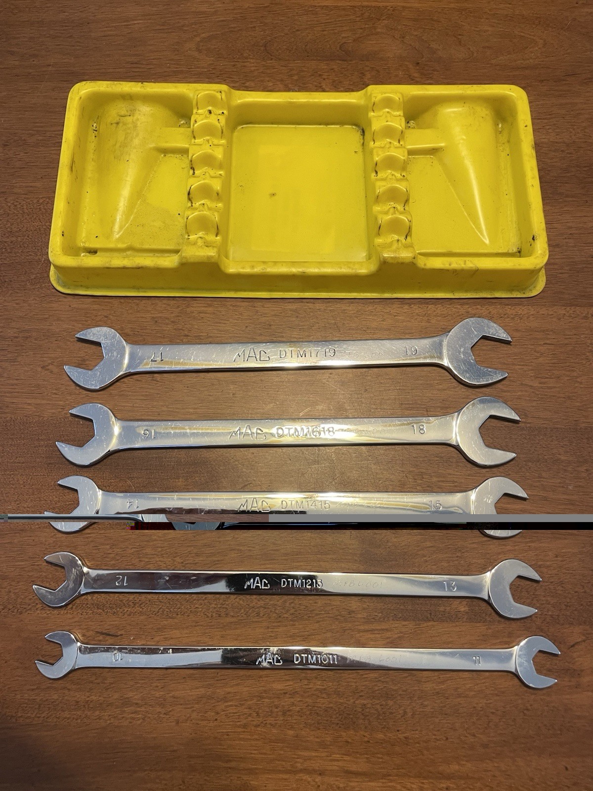 MAC Tools 5pc SDTM5PT Metric Thin Open-End Wrench Set 10-19mm