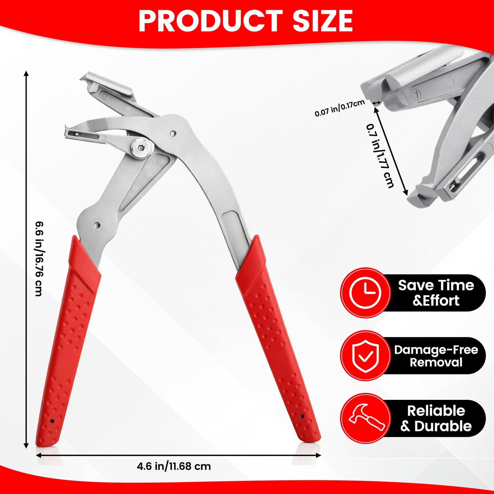 Car Clip Pliers, Panel Clip Removal Tool, Professional Auto Clip Removal Pliers