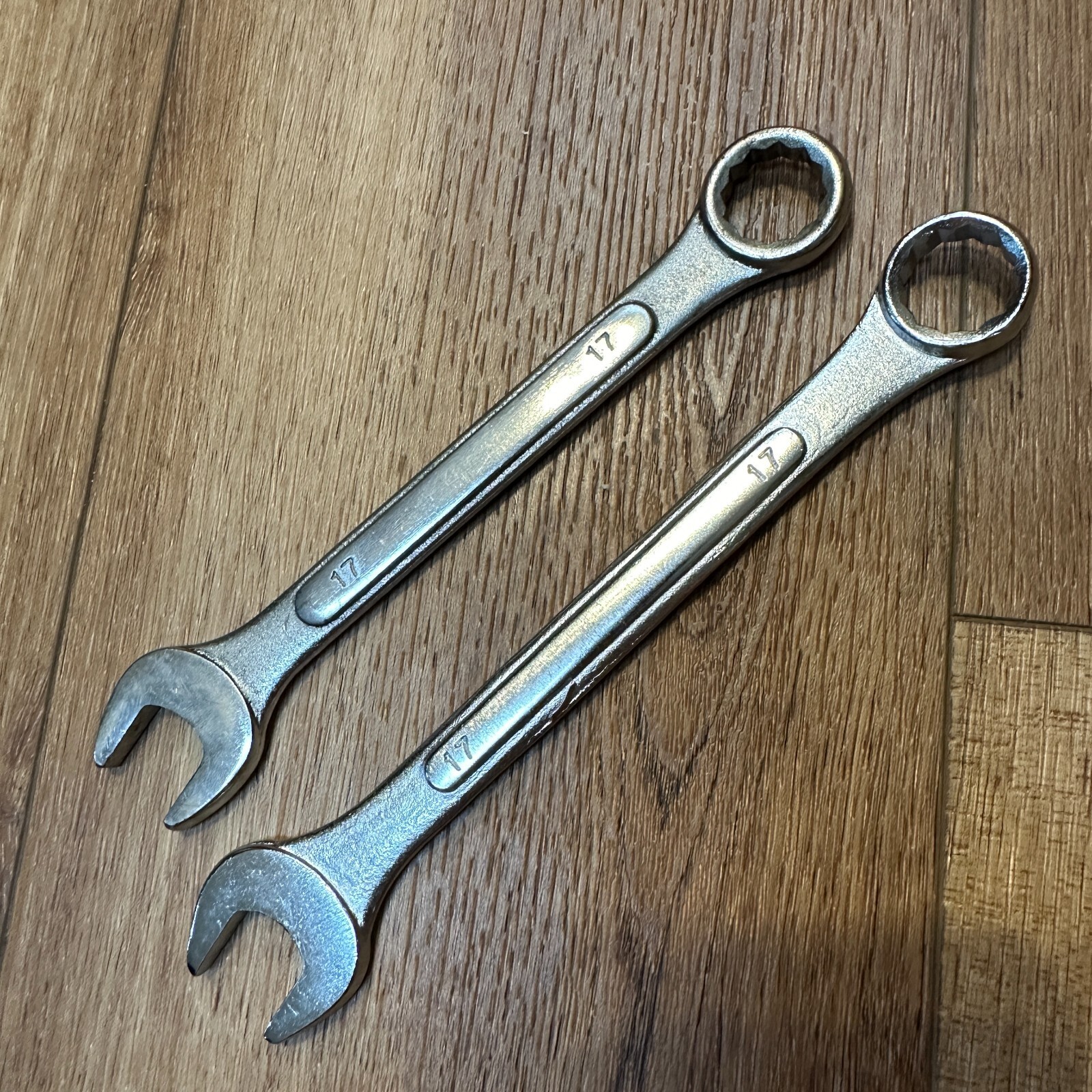 17mm Metric Combination Wrench Chrome Vanadium & Drop Forged Steel Lot of 2