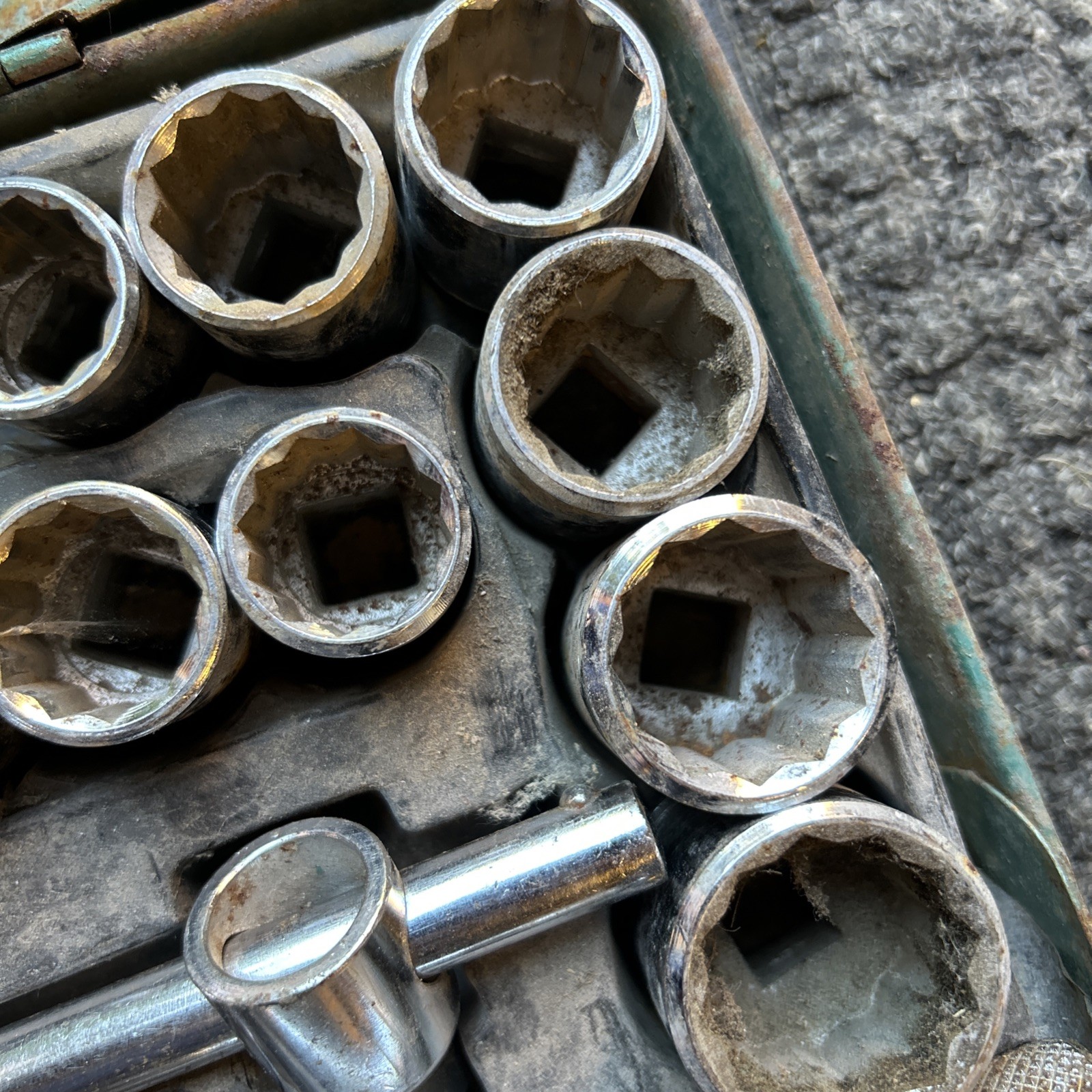 Kamasa Socket Set KT4849 1/2″ Drive 42 Piece Vintage Tools incomplete36 pieces