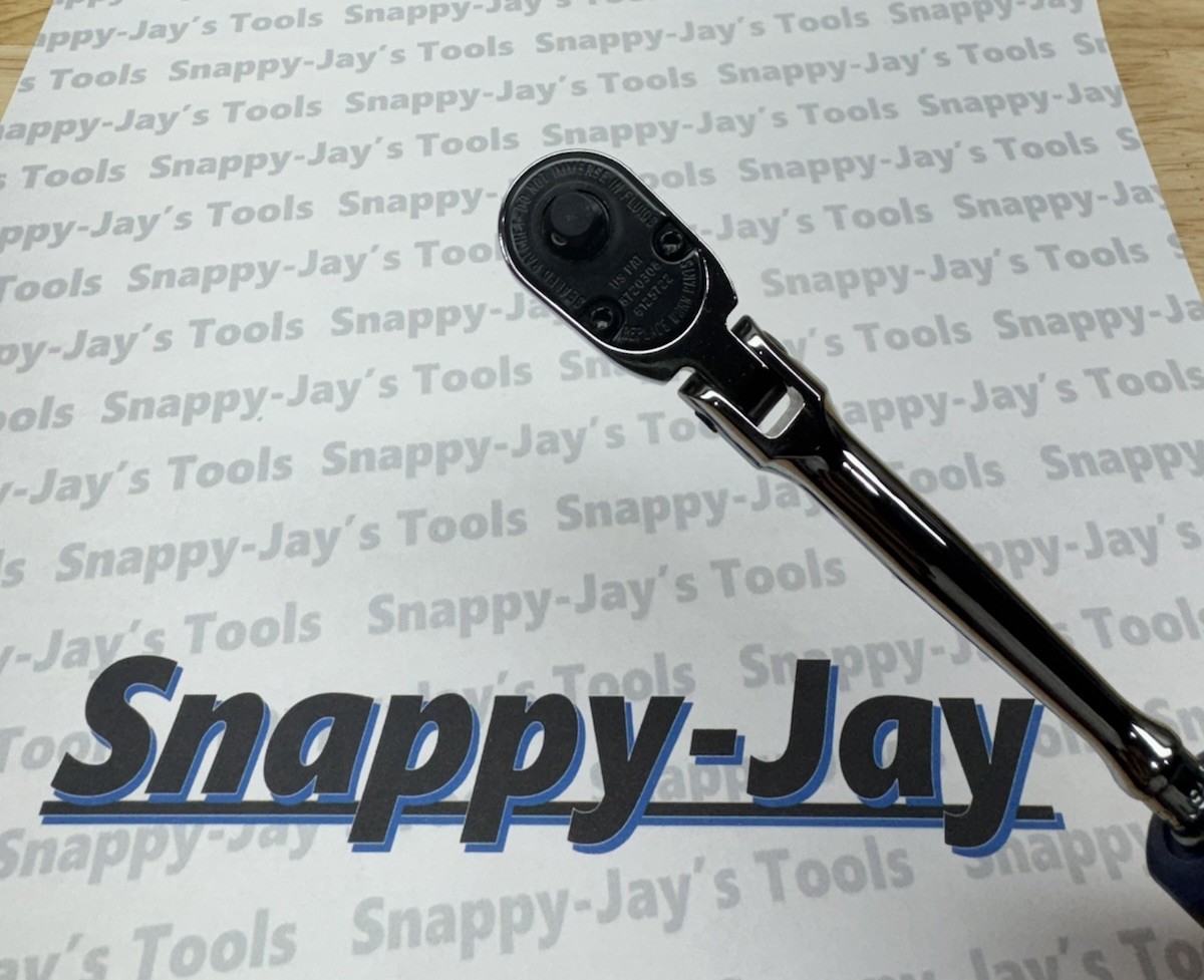 Snap-on Tools NEW CLASSIC BLUE Hard Grip 1/4″ Drive LONG Flex Ratchet THLFD72B