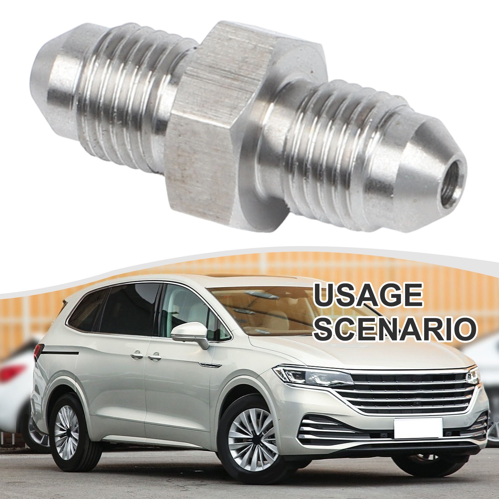 AN3 to M12x1 M10x1 Stainless Steel Adapter for Cars and Automotive Use