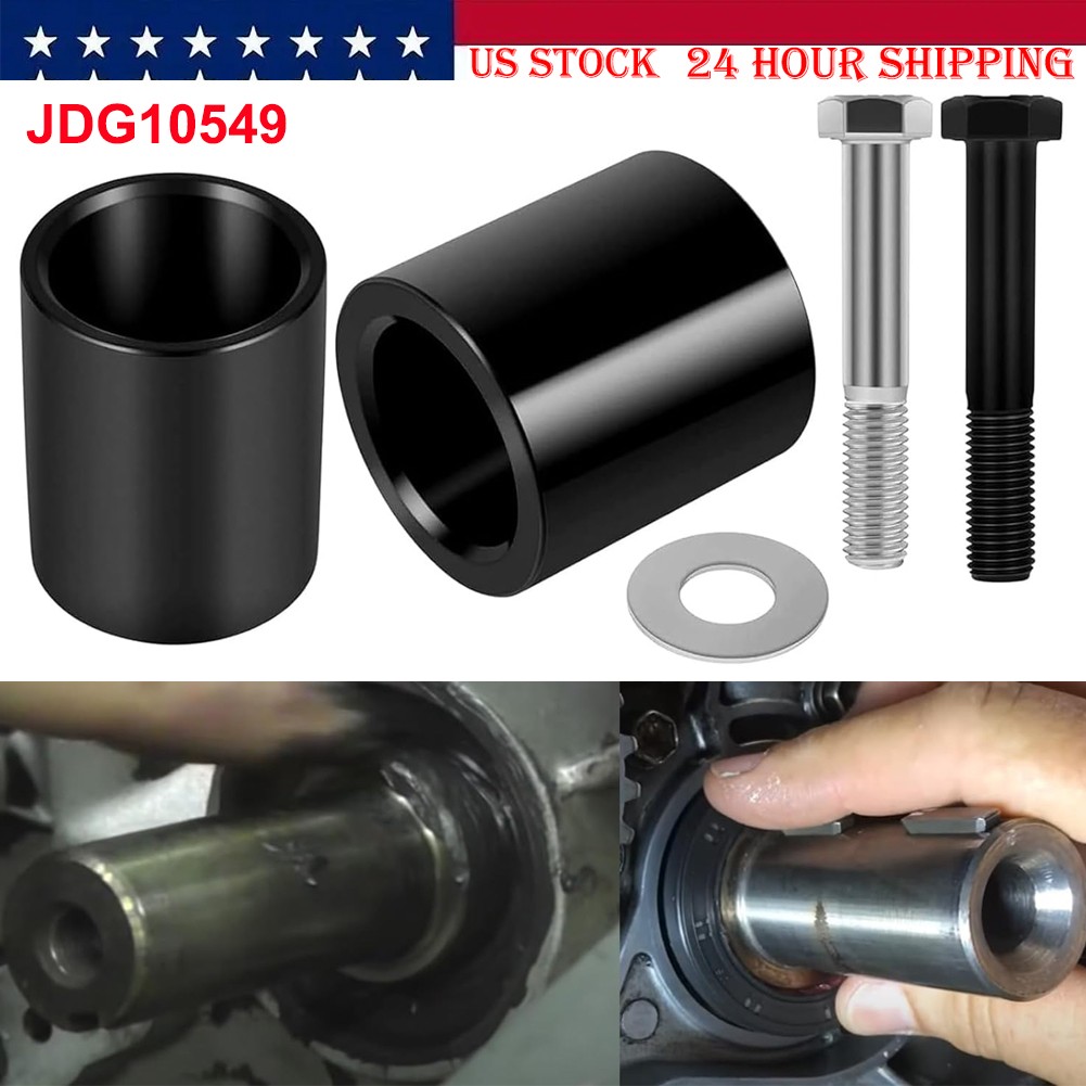 Black-Steel Front Oil Seal & Wear Sleeve Installer Tool Set Replace to JDG10549