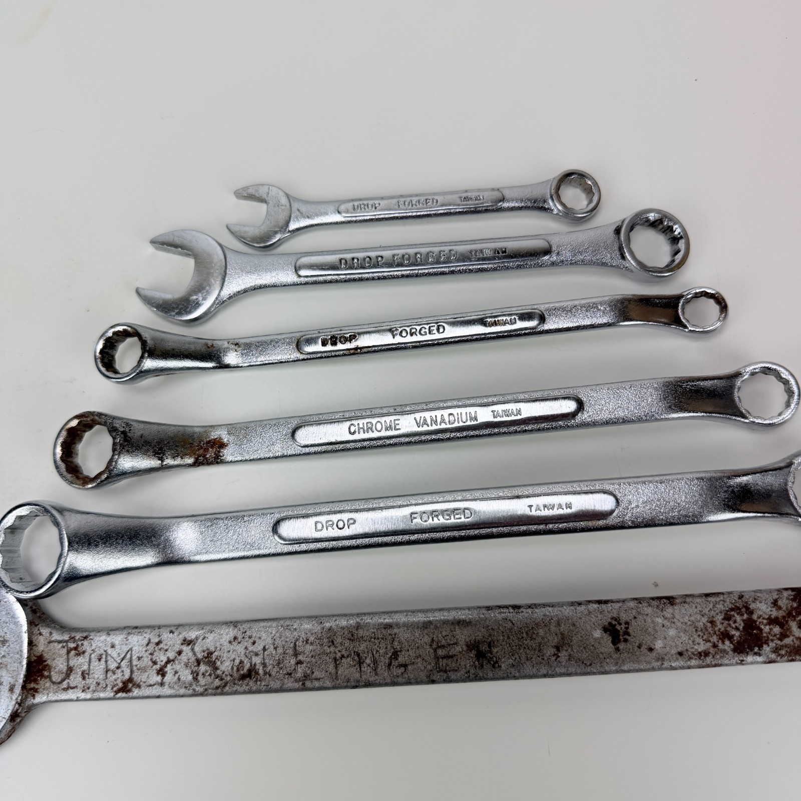 Thorsen Combination Wrench Set Lot of 6 SAE 3/8 to 15/16 Drop Forged Taiwan