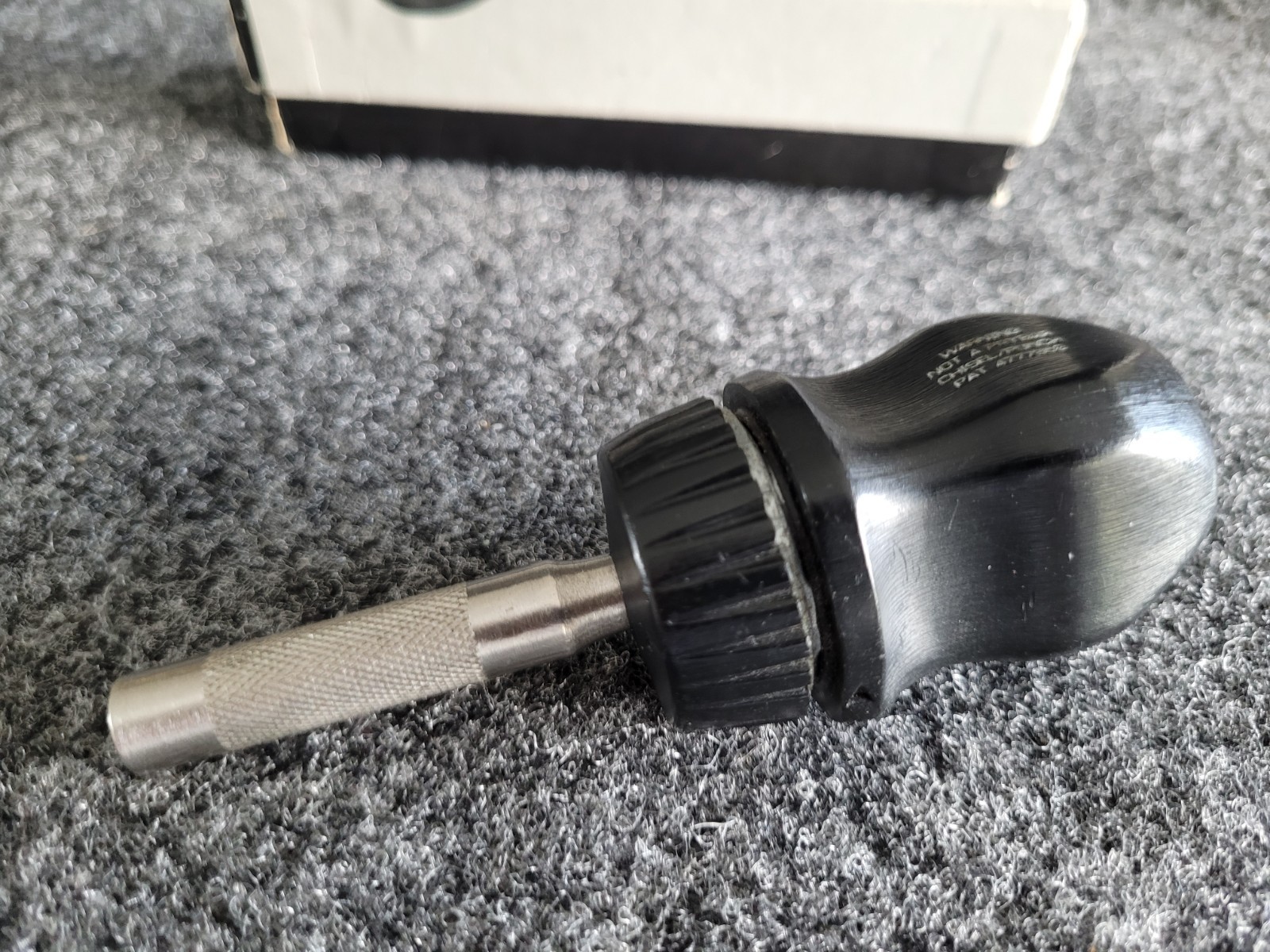 Snap-on Black Stubby Hard Handle Ratcheting Screwdriver SSDMR1A Older Box