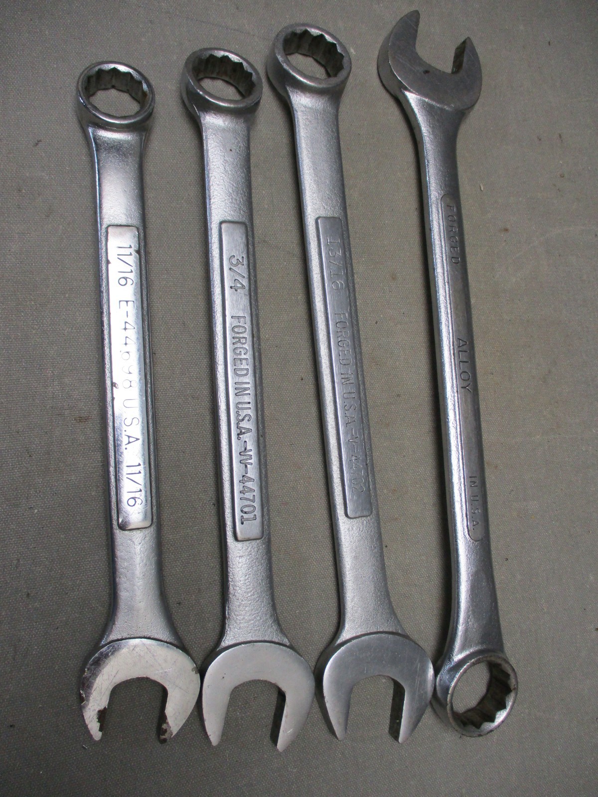 Lot of 9 Craftsman & SK Combination Wrenches SAE 5/16″ – 7/8″ 12pt.