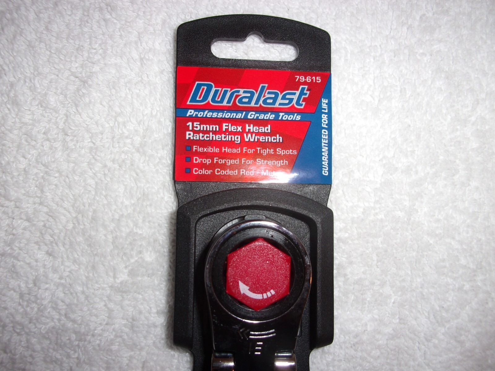 Lot Of 2 Duralast 15mm Flex Head Ratcheting Wrench 79-615 Brand New