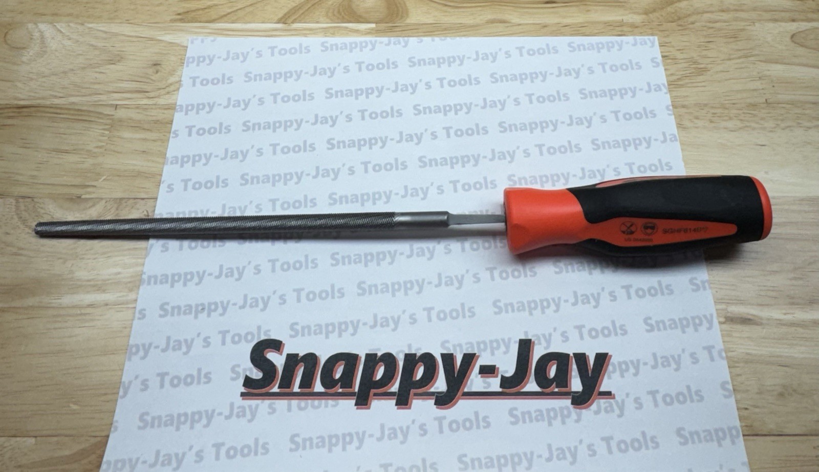 Snap-on Tools NEW ORANGE Soft Grip Round 8” Blade Length File SGHF614B 8R