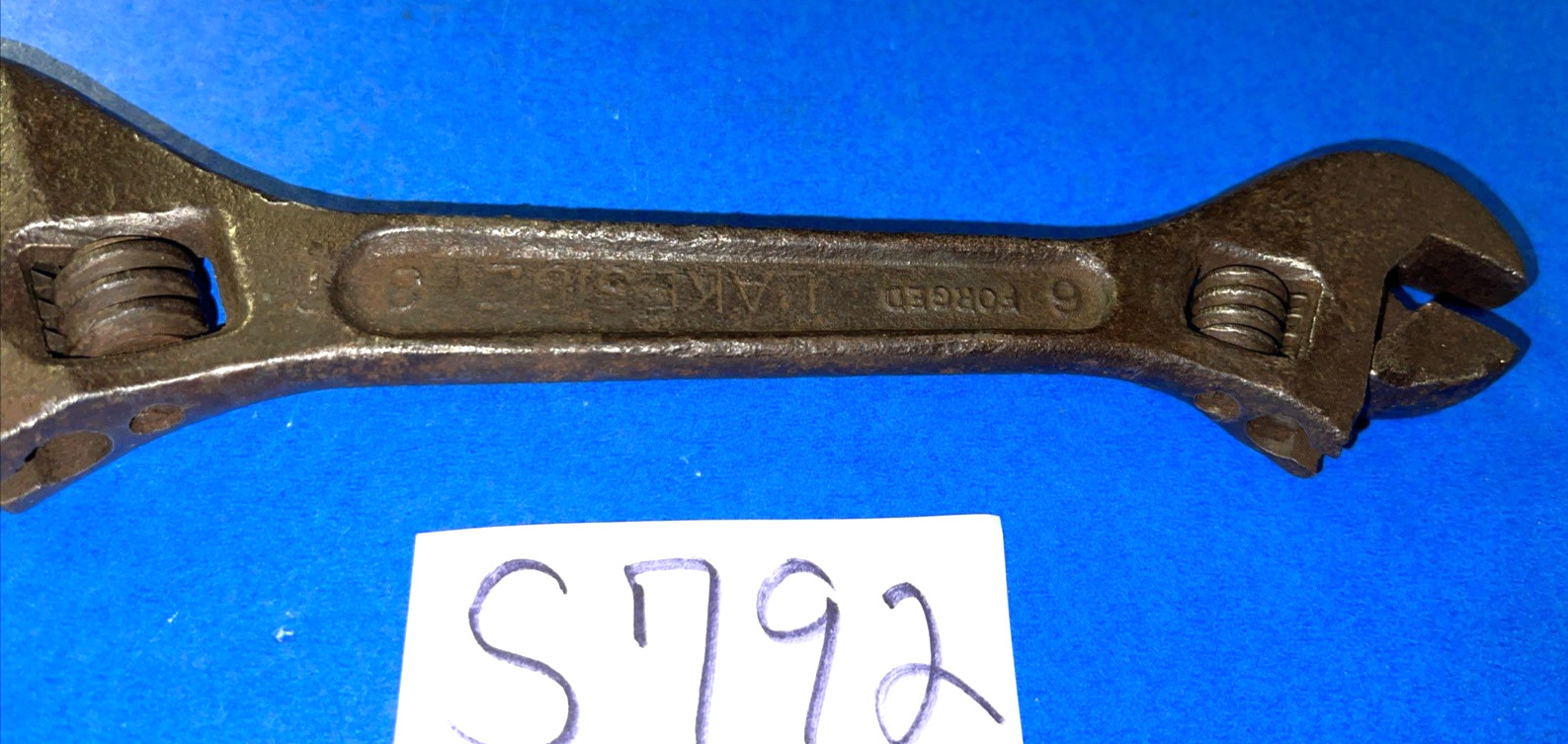 LAKESIDE TOOLS VINTAGE DOUBLE END CRESCENT WRENCH 6-8