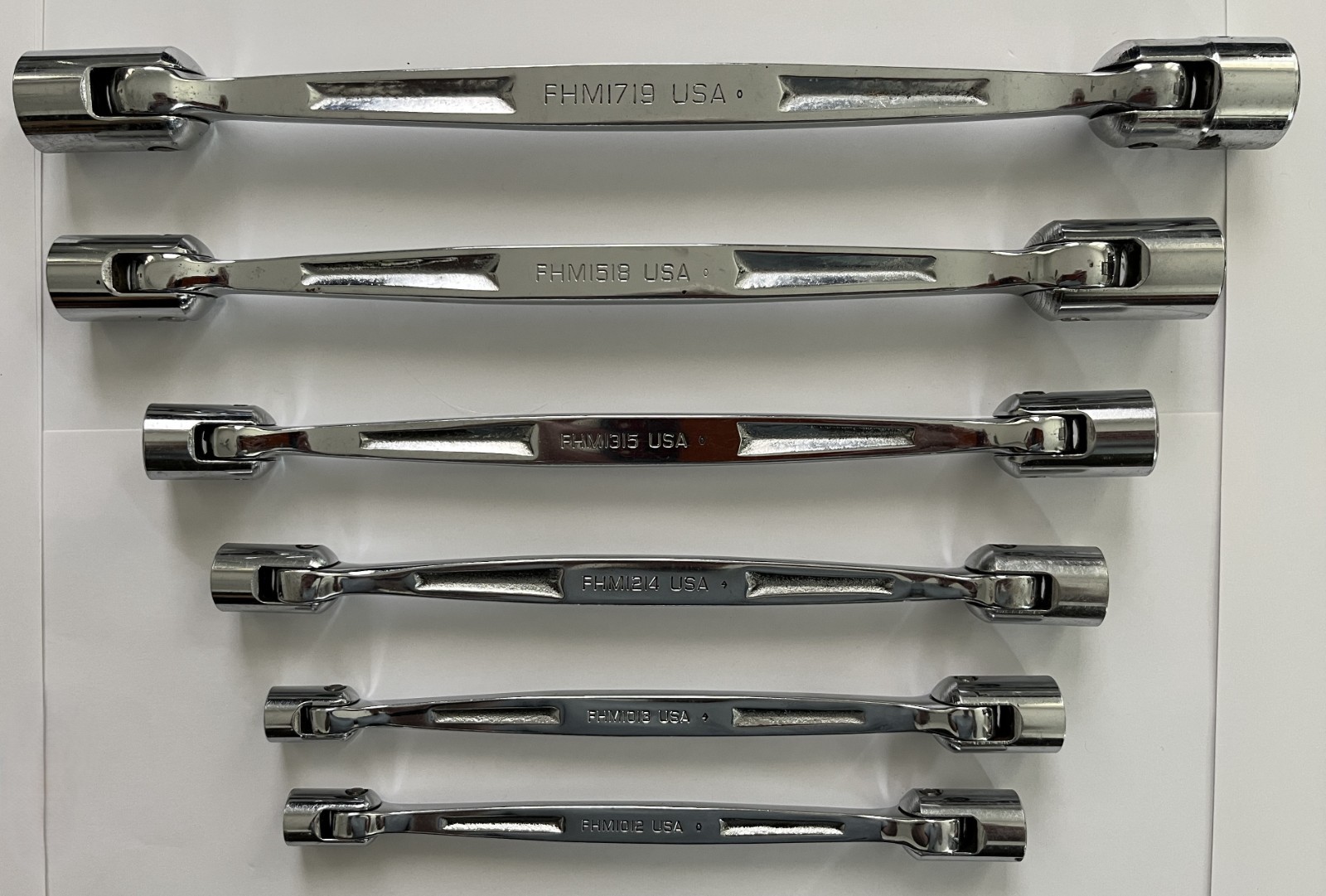 Snap-On 6 pc Metric Double Flex Head Wrench Set |Made in USA | FHM1012 – FHM1719