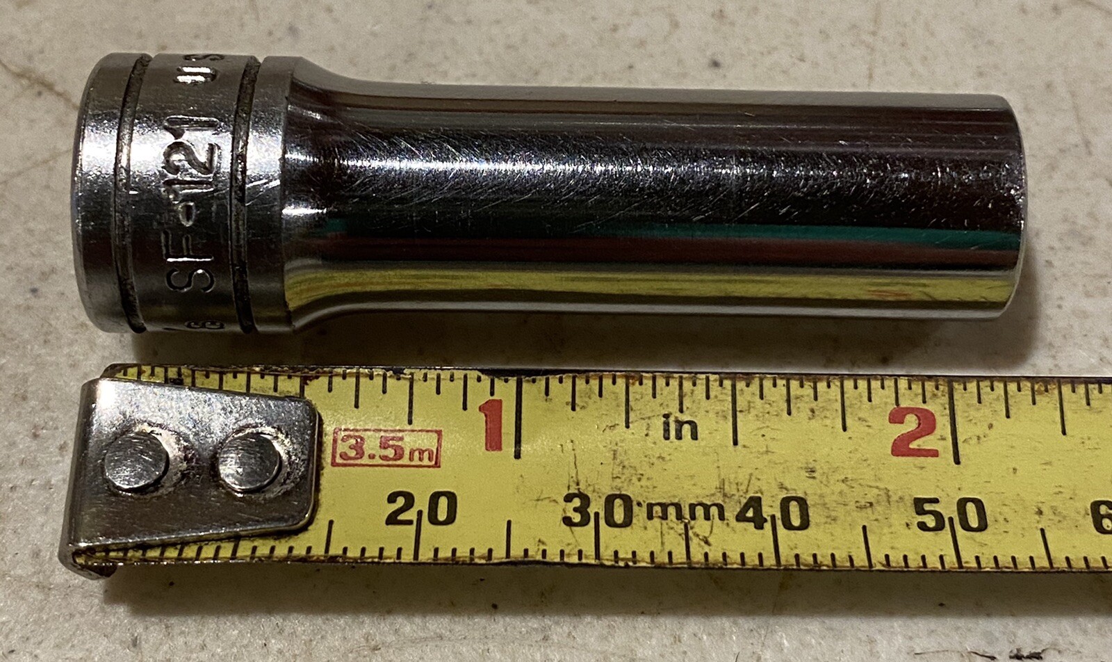 Snap on 3/8″ Drive 12 Point 3/8″ Deep Chrome Socket # SF121