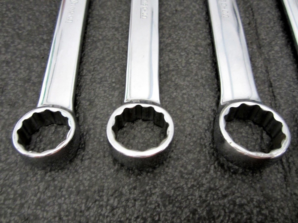 Vintage Snap-on 6pc Stubby Combination Wrenches 5/8″ to 15/16″ Underline USA