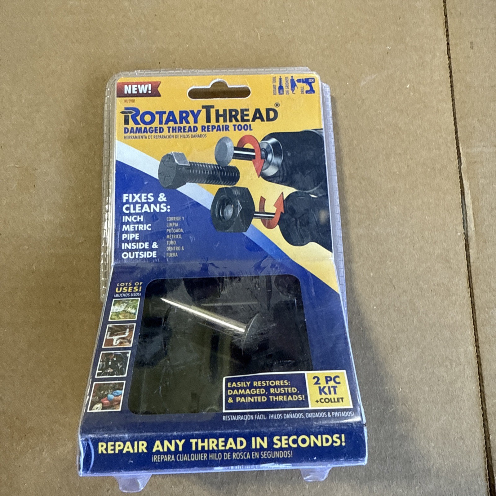 ROTARY THREAD Damaged Thread Repair Tool – Chase, Restore, Repair, and Clean