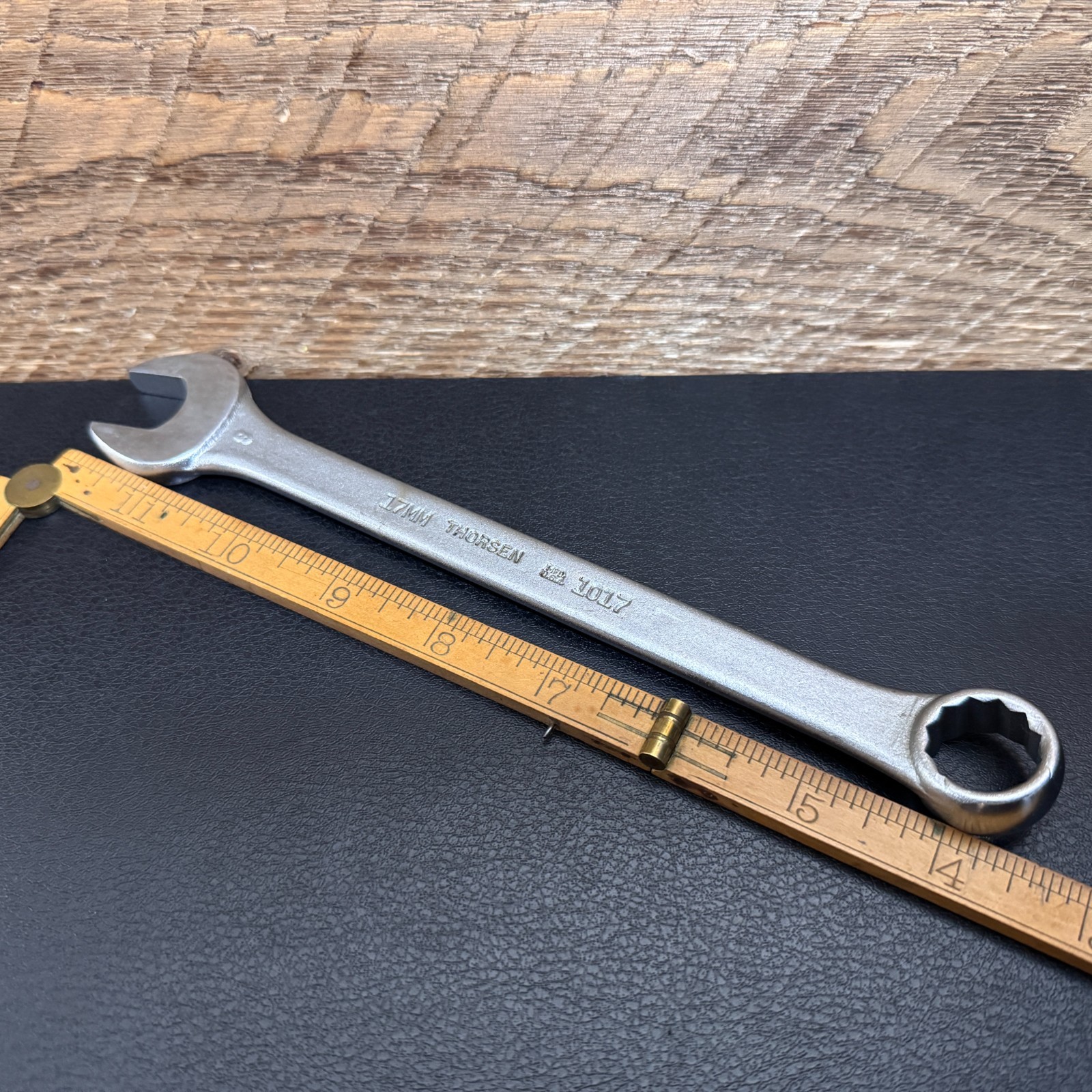 Vintage Thorsen 12 Point Metric 17mm Combination Wrench 1017 Made in USA