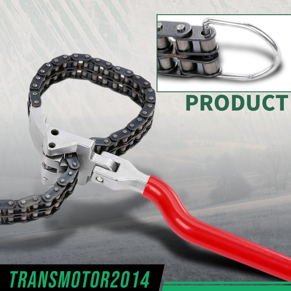 Heavy-Duty Ratcheting Chain Wrench Fittings 60-160mm Oil Filter Change Pipe