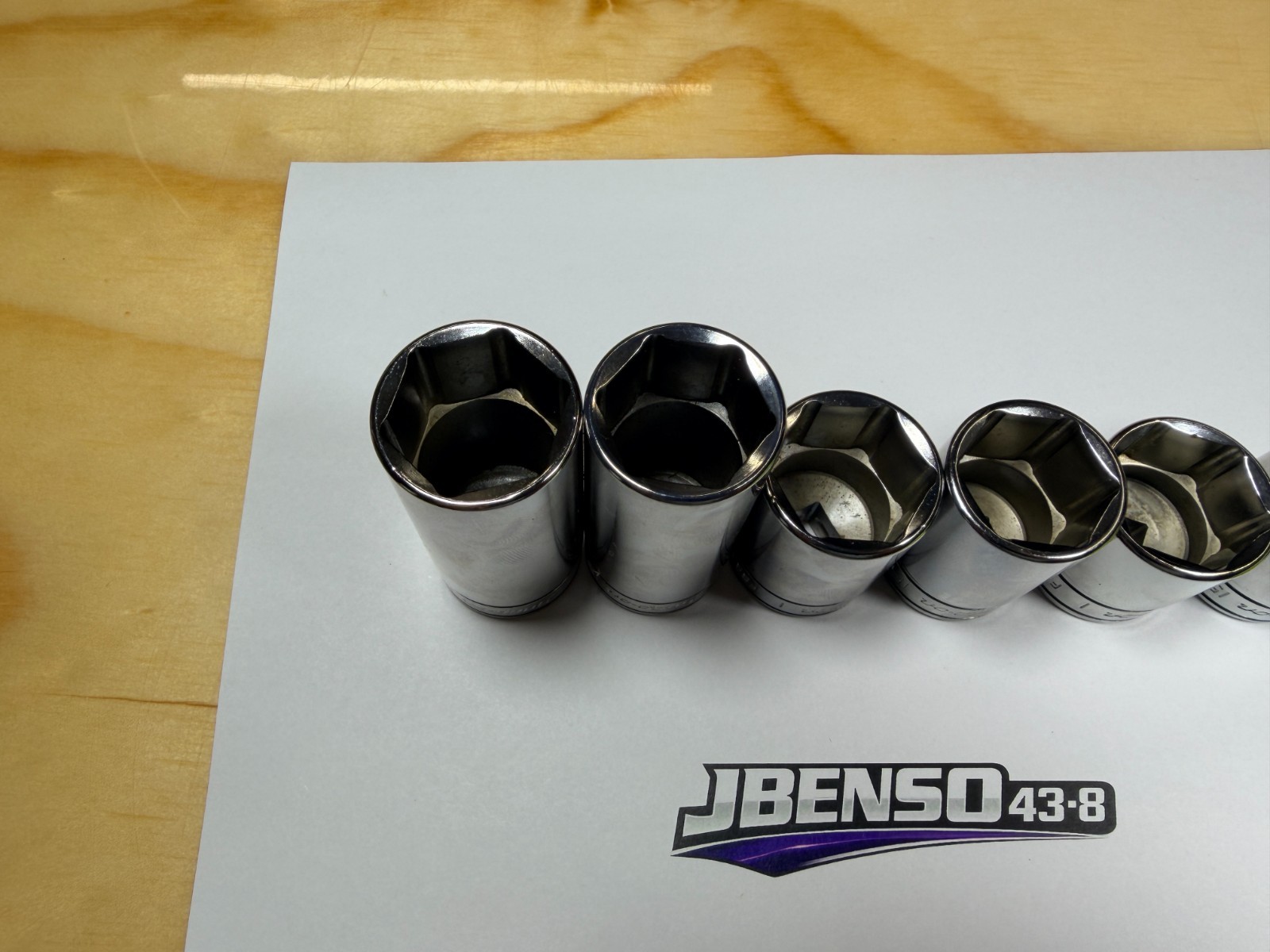 Snap-On Tools USA NEW 6pc 3/8″ Drive 15/16″ & 1″ SAE 6pt Add-On Sockets