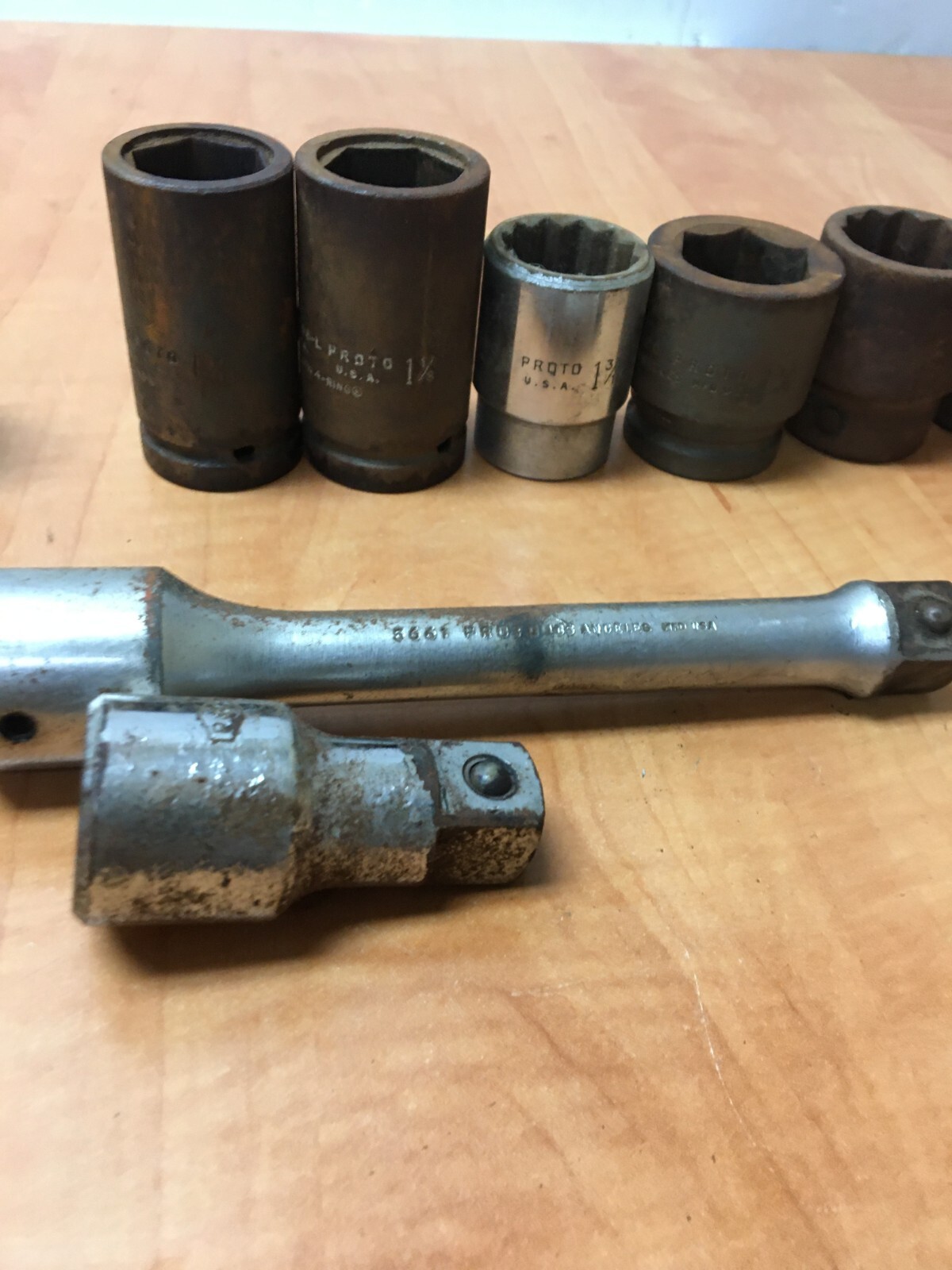 Vintage Proto Blackhawk 3/4″ Drive 12pc. Socket Set 7/8″ to 1-7/16″ READ
