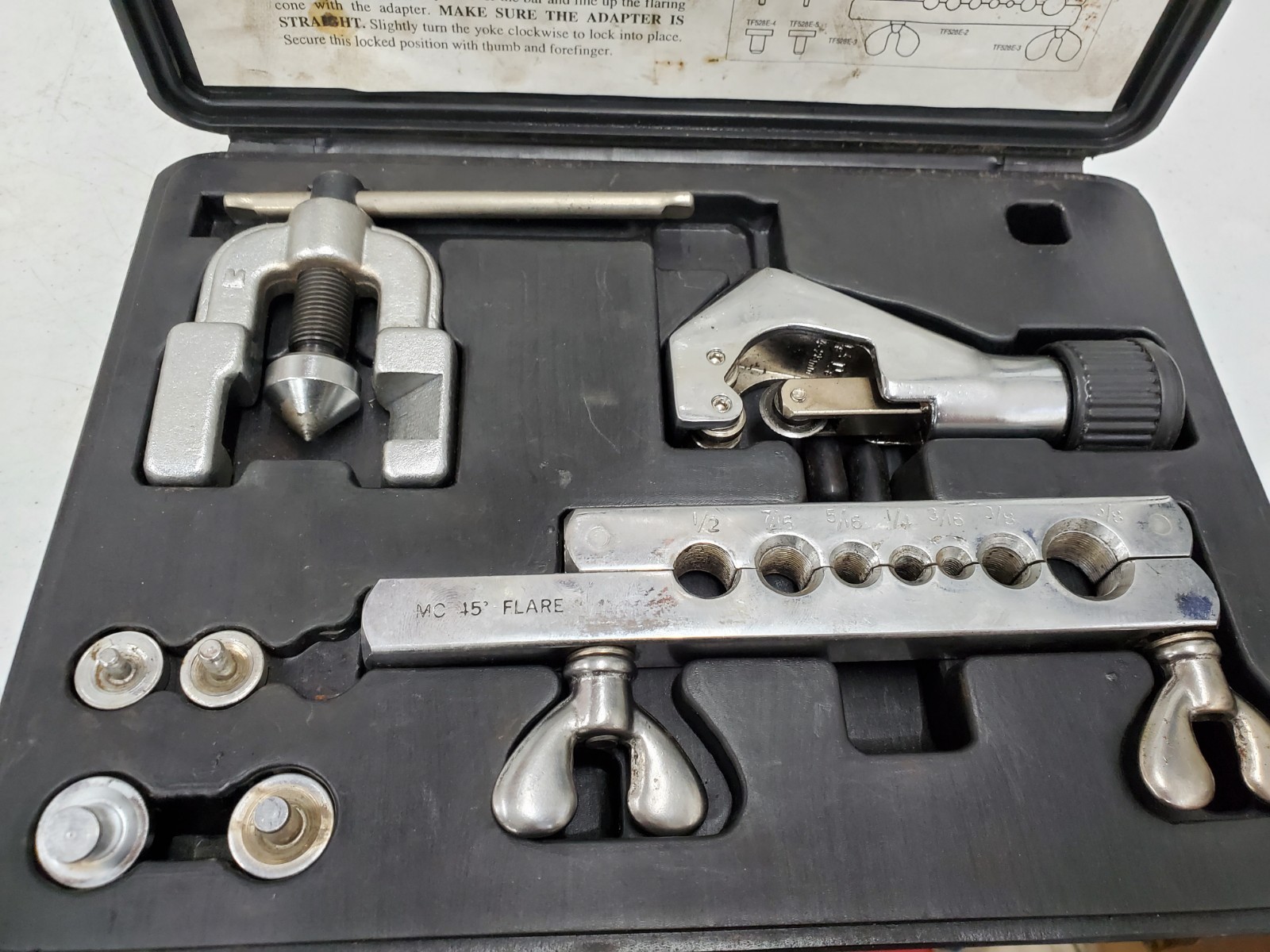 BLUE-POINT TUBE CUTTING AND DOUBLE FLARING TOOL SET #TF528E G38000625