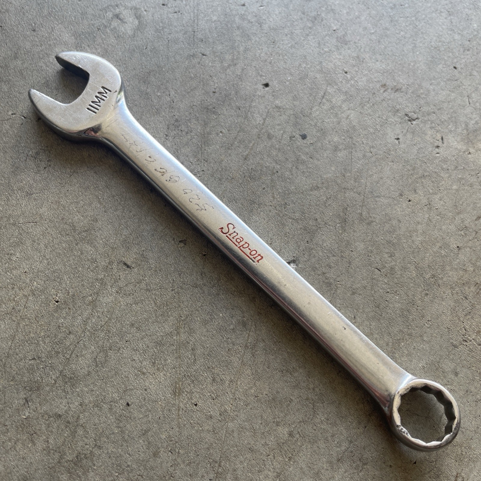Snap-on OEX11M 11MM 12pt Point Short Combination Wrench Chrome USA