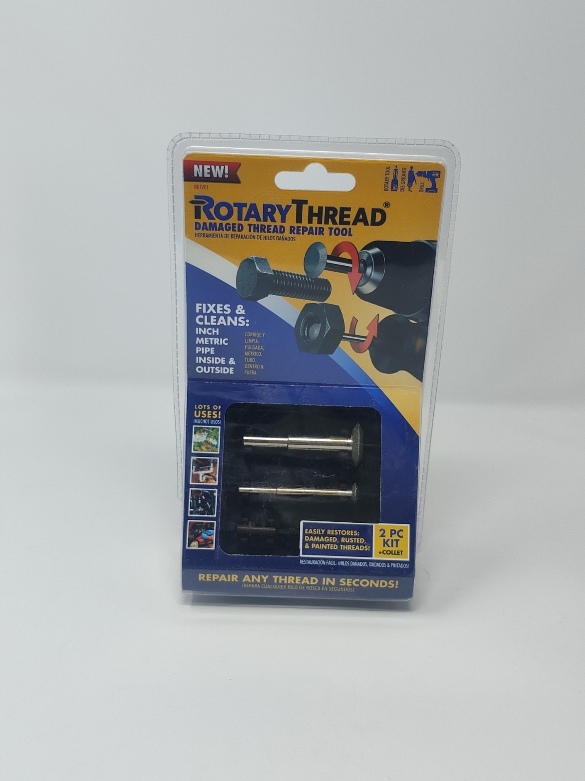 ROTARY THREAD Damaged Thread Repair Tool – Chase, Restore, Repair, and Clean