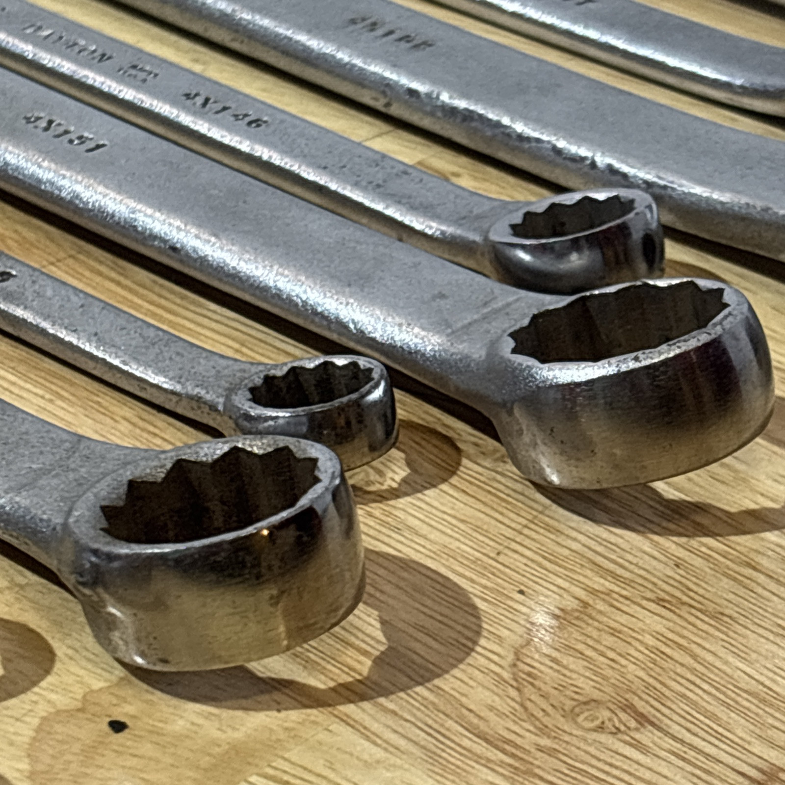 Dayton SAE Combination Wrench Set 12 Point 3/8″ to 1″ Vtg USA