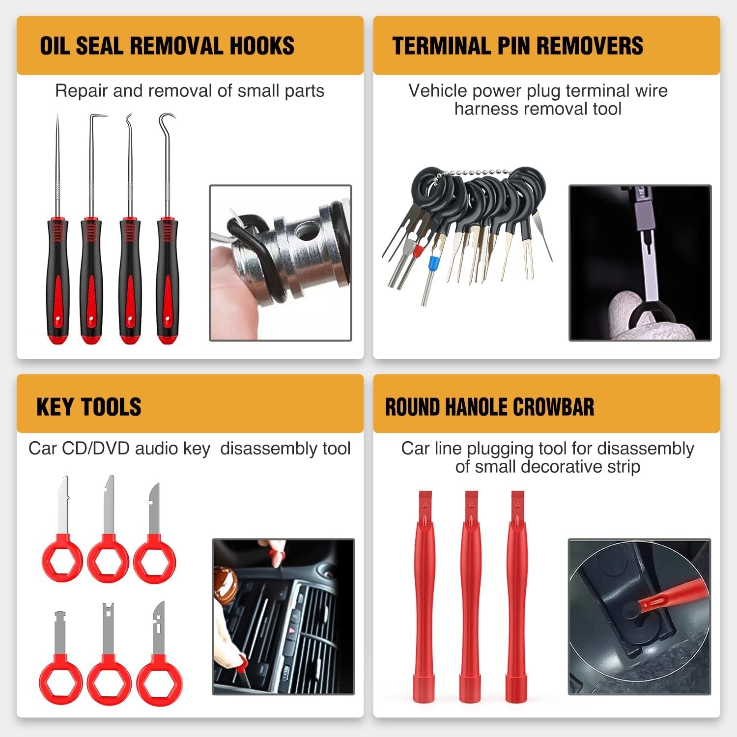 Comprehensive 330-Piece Auto Trim Removal Kit – Durable Tools with Easy Storage
