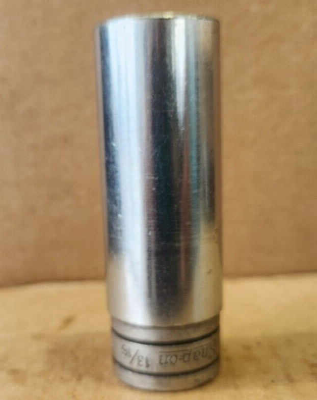 Vintage Snap-on 1/2″ Drive 13/16″ Deep Well Socket S261 12-Point Made in USA