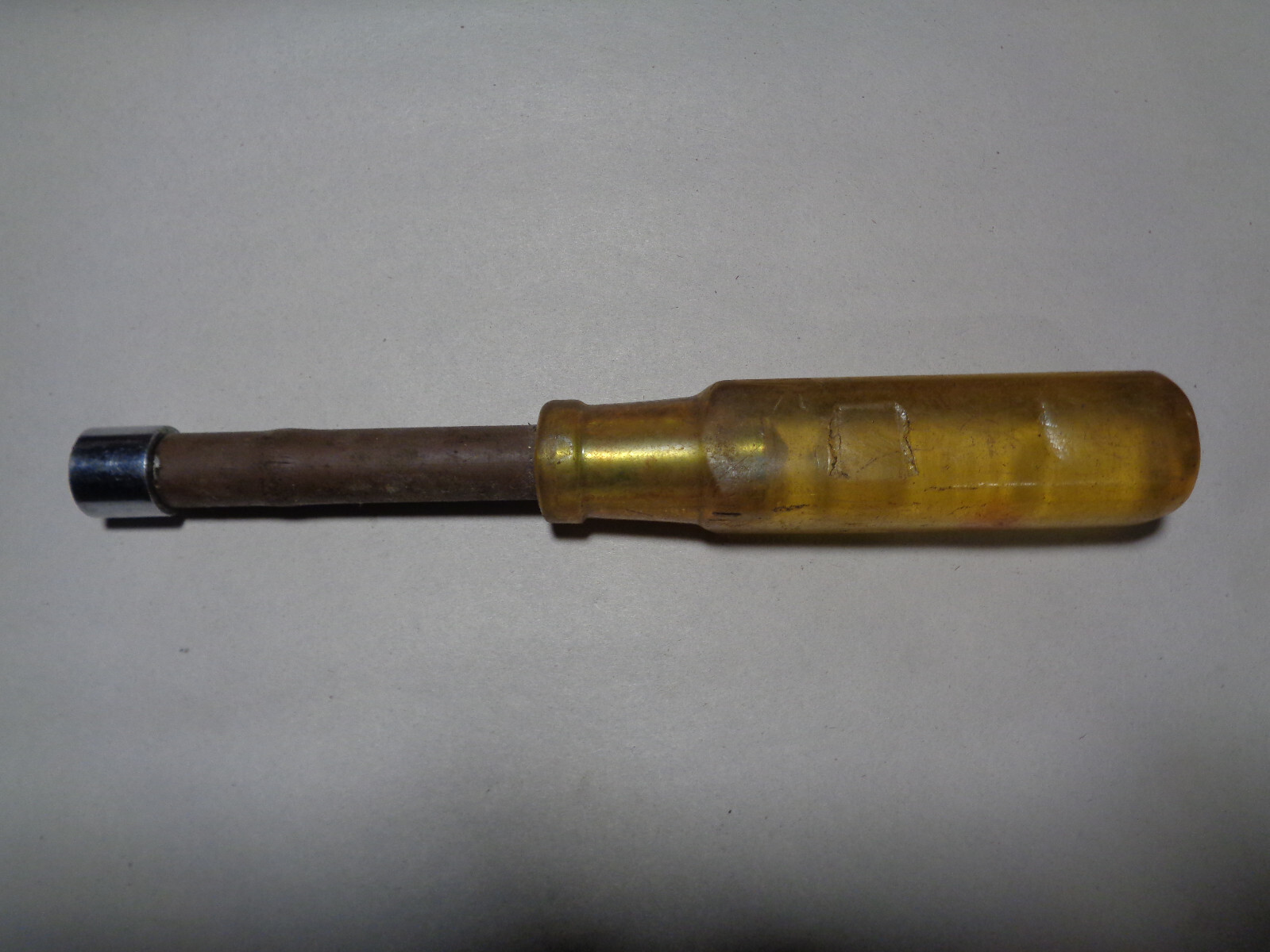 Snap-On Tools #114 7/16″ BROWN Hard Handle Nut Driver USA Tool