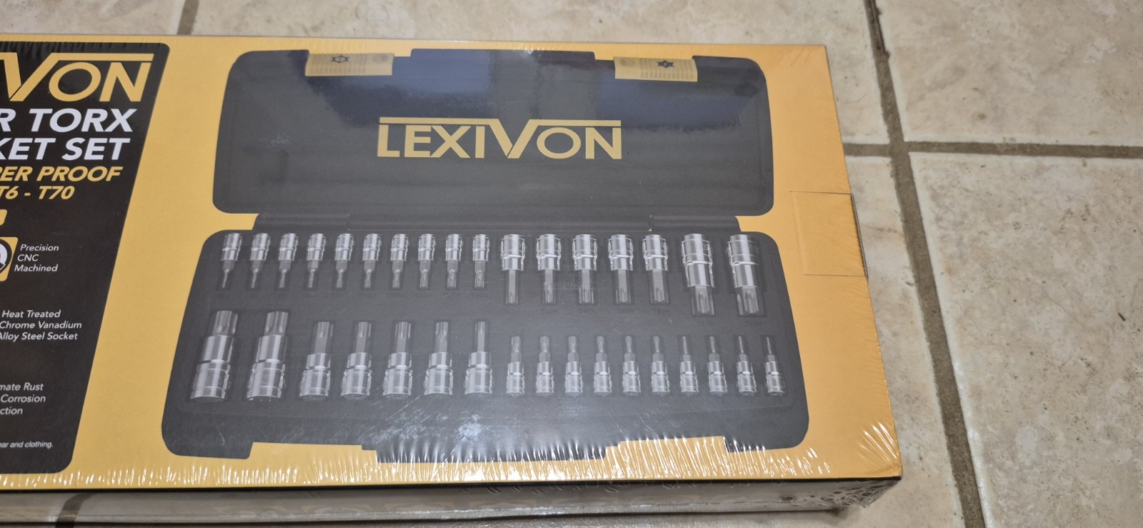LEXIVON Complete 34pc Master TORX Bit Socket Set, Premium S2 Alloy Steel w/ Case