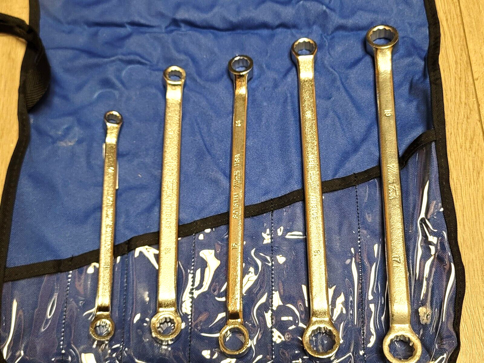 Martin Tools 5pc Metric 45 Degree Offset Double Box Wrench Set 10-19mm USA BO5KM