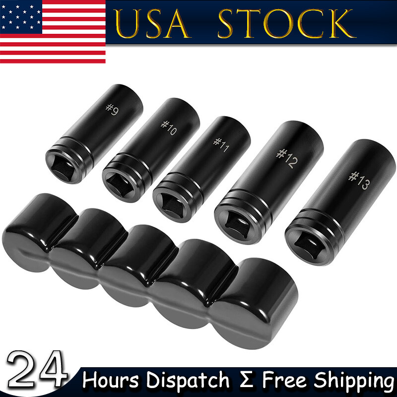 71670 Large Tap Socket Set Fit 5/8″, 11/16″, 3/4″, 7/8″ & 1″ Taps 1/2″ Drive