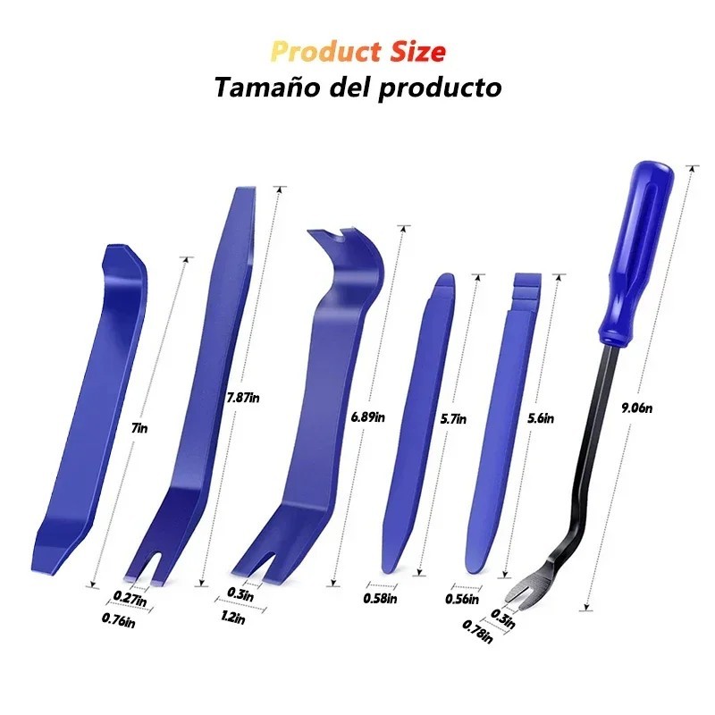 Car Trim Removal Tool Kit Set 4/5/6PCS Door Panel Clip Pry Fastener Removal Tool