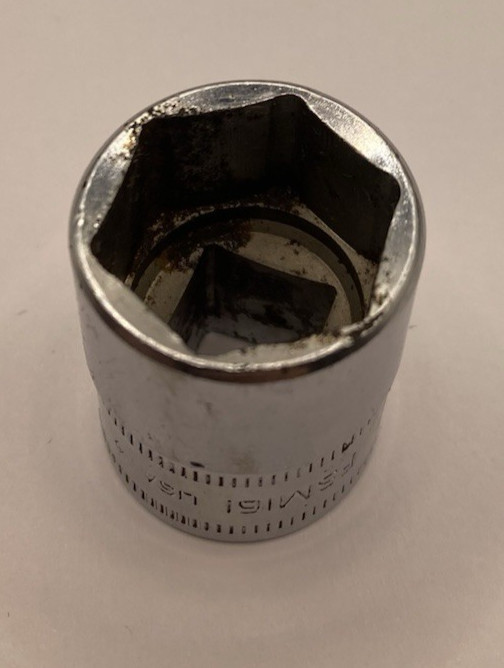 Used Snap On Snap-On Tools USA 3/8″ Drive 16mm 6-point Shallow Socket – FSM161