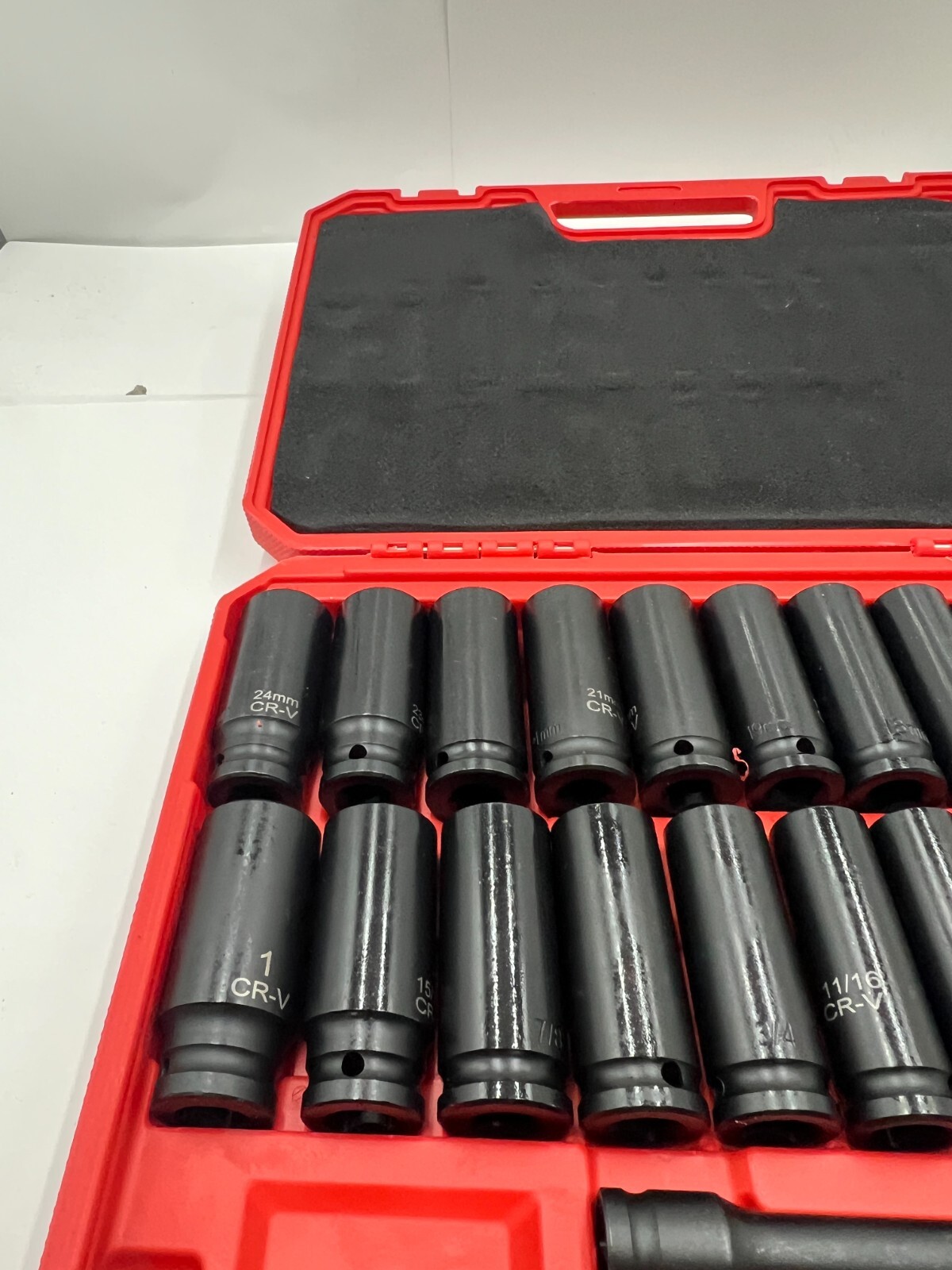 Drive Deep Impact 29 Piece Socket CR-V Extension Bar SAE Metric Black