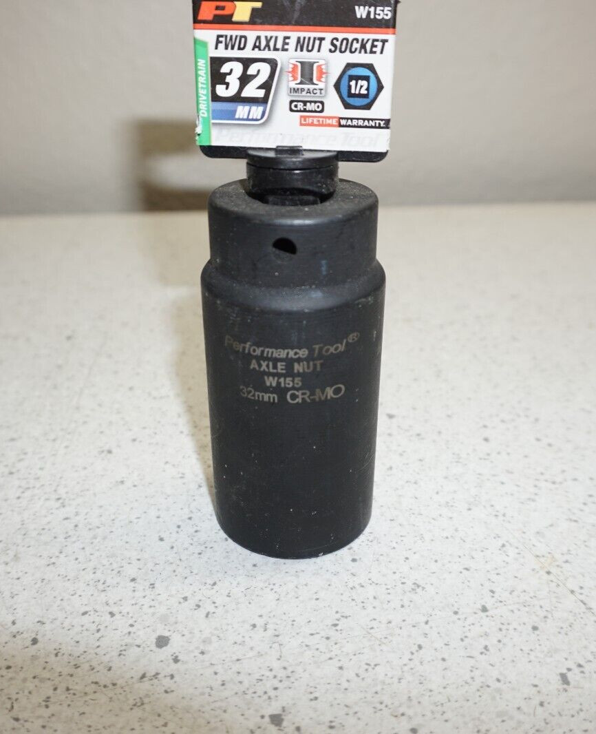 Performance Tool W155 FWD Axle Nut Socket 1/2” X 32 mm Socket