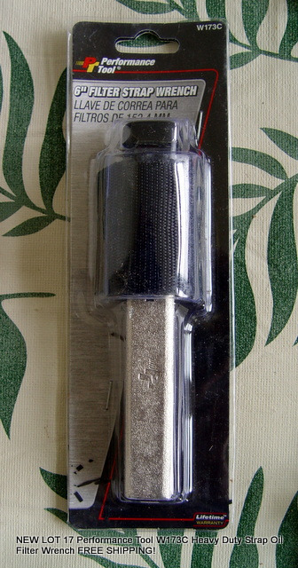 17 New Performance Tool W173C Heavy Duty Strap Oil Filter Wrench FREE SHIPPING