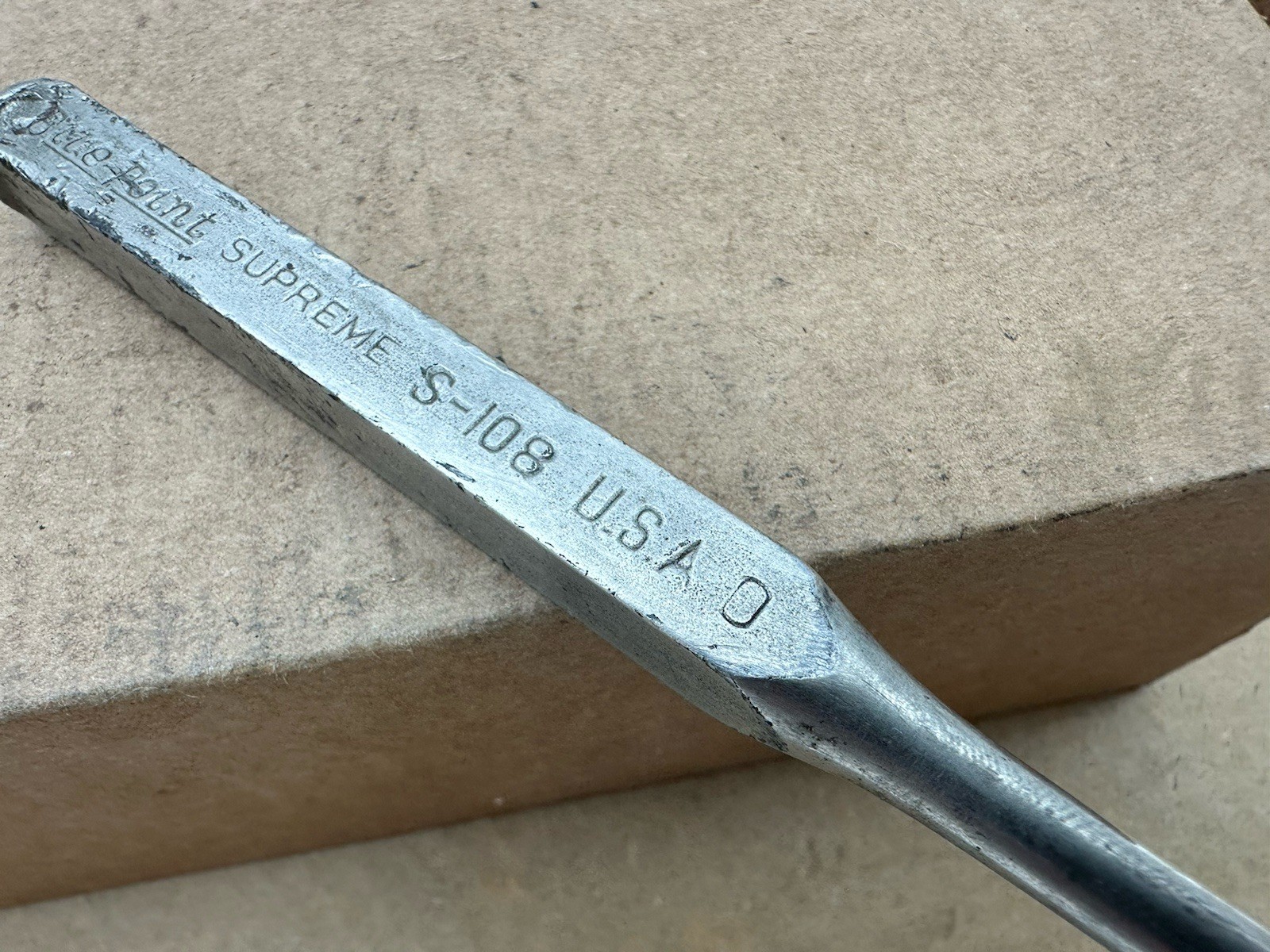 Vintage Blue Point Supreme S-108 Pin Punch Made In USA Fair Shape 5-3/8” Long