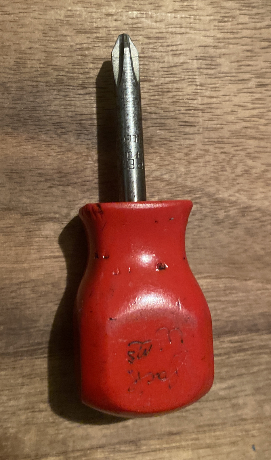 Mac Tools P212A Stubby Phillips Head Screwdriver Red Handle
