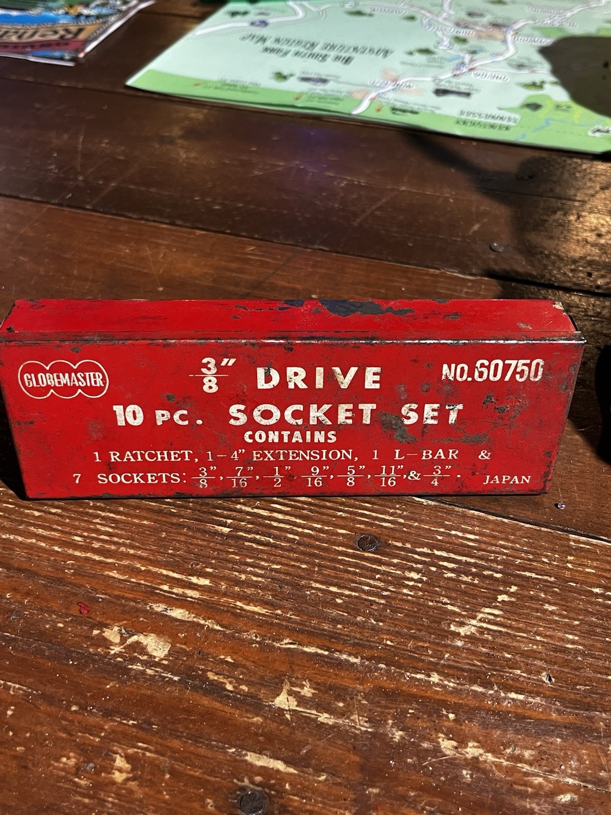 Vintage ( RARE ) Globemaster For 1/4″ Drive socket set