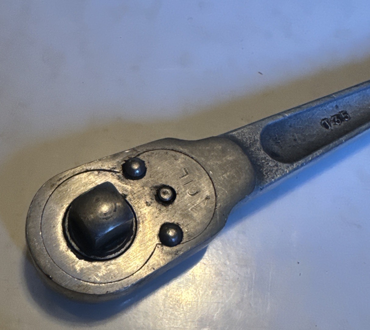 Vintage Bonney T35 – 3/8″ Drive Ratchet Made in USA 6 1/2″ Length