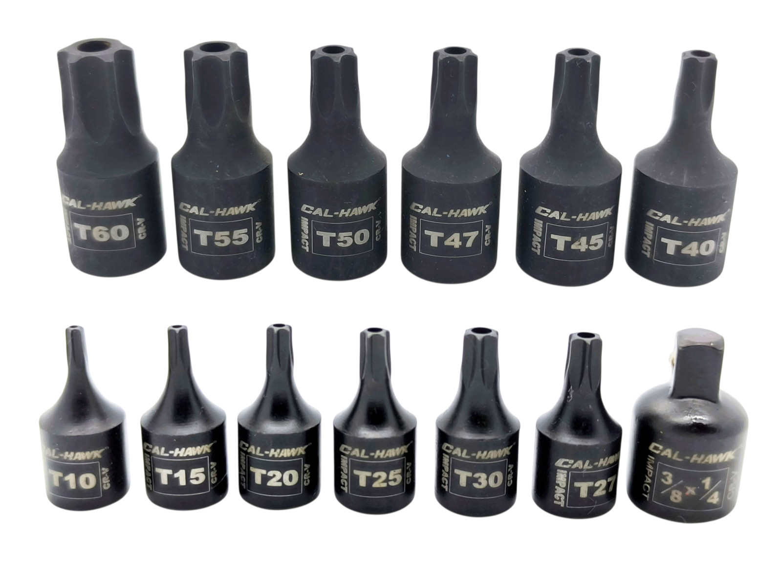 New 15Pc 1/4″ & 3/8″ Drive Impact Tamper Proof Star Bit Torx Bits Auto Tools Set