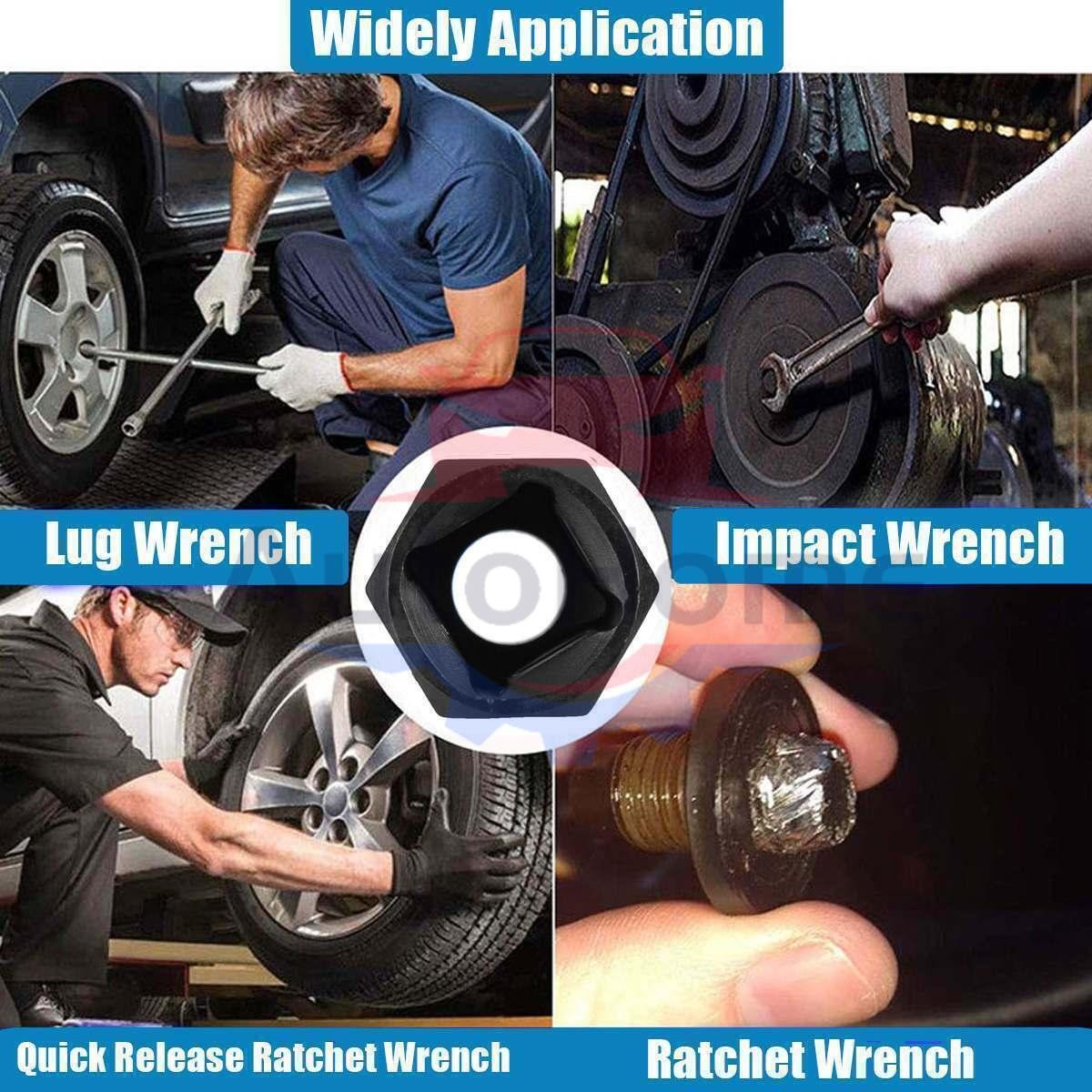Impact Bolt Extractor Set Nut Remover Set Stripped Extraction Socket Tool 13pcs