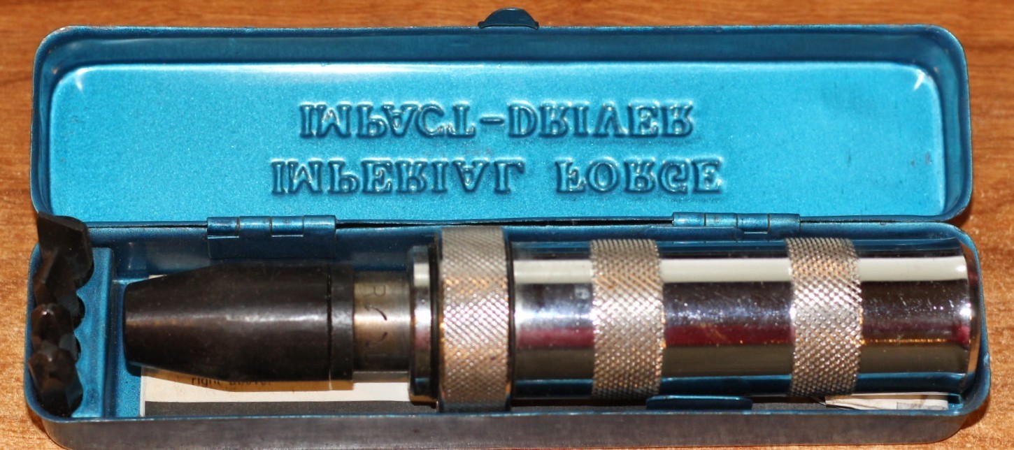 Vintage Imperial Forge Impact Driver No 2500 With Metal Case And 4 Bits USA