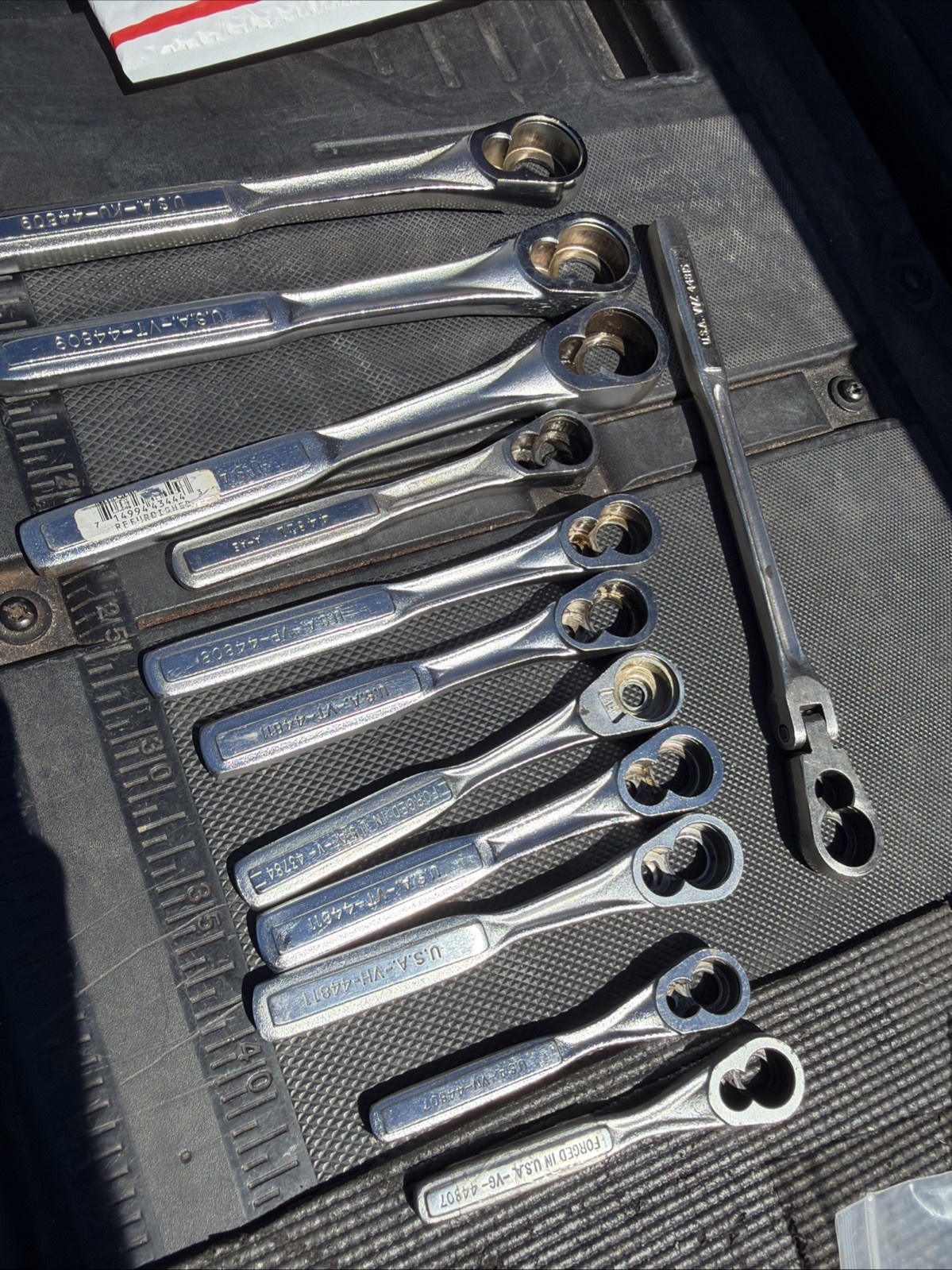 (12) Sears Craftsman Ratchet Bodies ONLY NO GUTS 1/2” Drive 3/8” & 1/4” Plus Flx