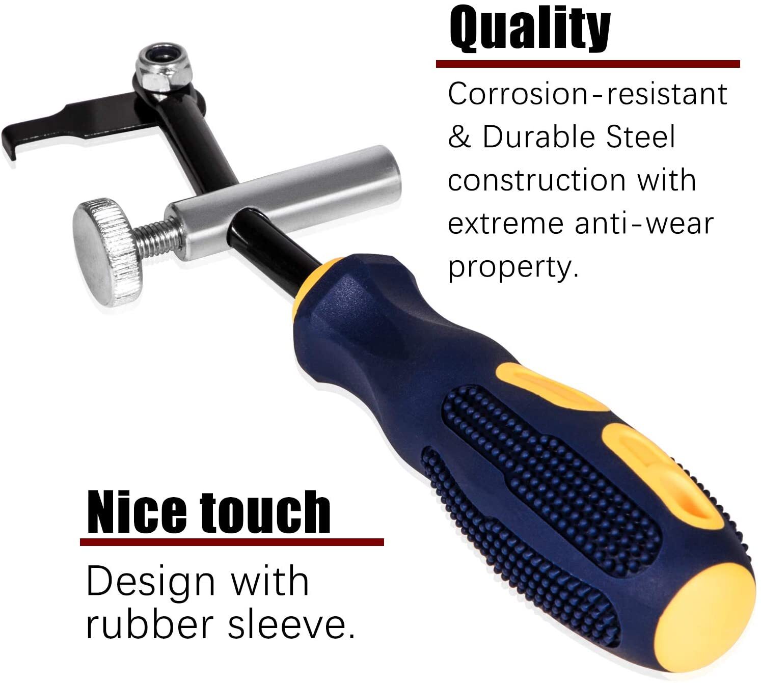 58430 Shaft Type Seal Puller W/ Spare Hook Crankshaft Camshaft Remover Auto Tool