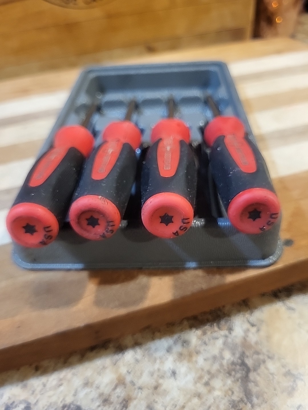 SNAP ON SGDTX40B Red/BLACK Handle TORX Driver. EUC 🔥 🇺🇸