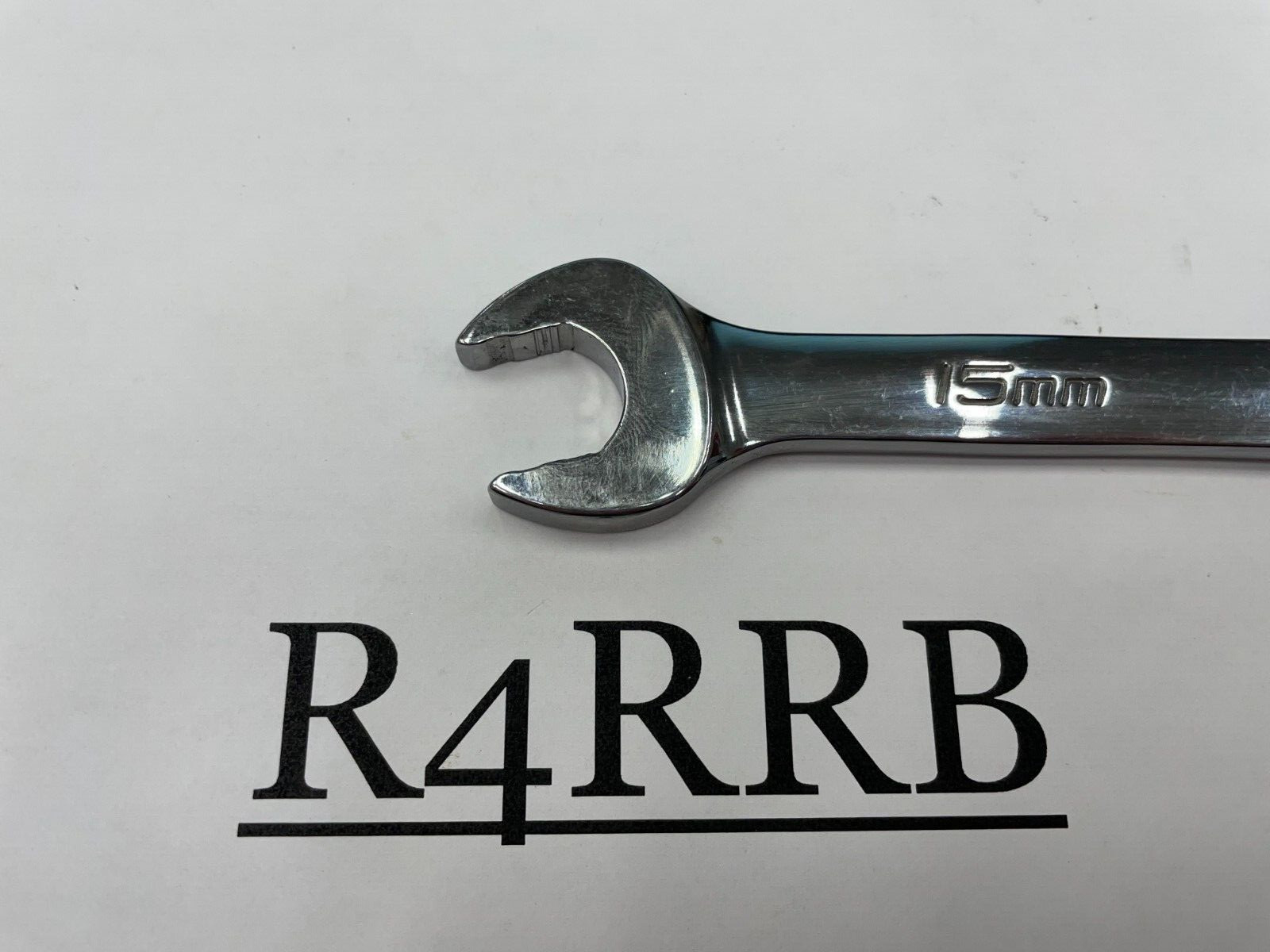 Snap-on Tools NEW 15mm Metric 0° Non-Reversing Ratcheting Combo Wrench SOXRM15