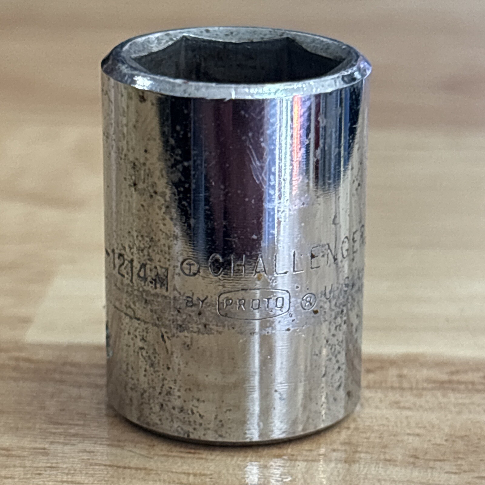 Proto Challenger 14mm Shallow Socket 3/8″ Drive 6 Point 1214M USA