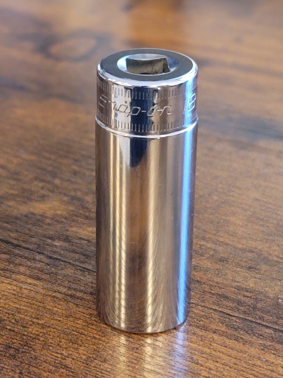 🦅 New Snap-On Tools SFSM18 18mm metric 3/8″ drive 6 point deep chrome socket 🦅