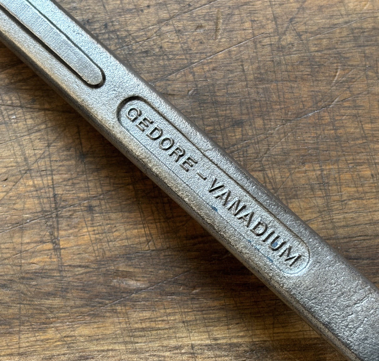 GEDORE No1B – 3/8” Whitworth : 7/16” BS – Cranked Combination Spanner .